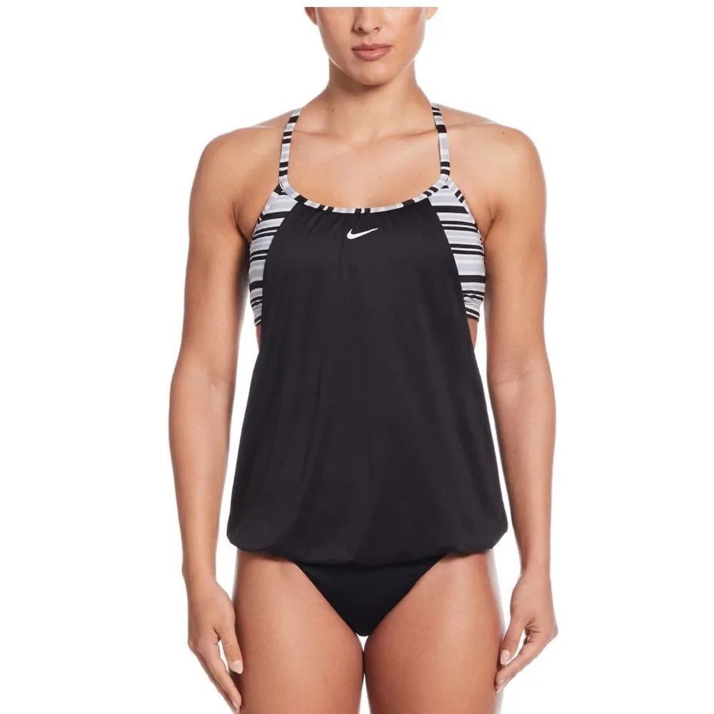 Nike Layered Tankini Swim Top